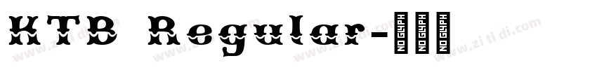 KTB Regular字体转换